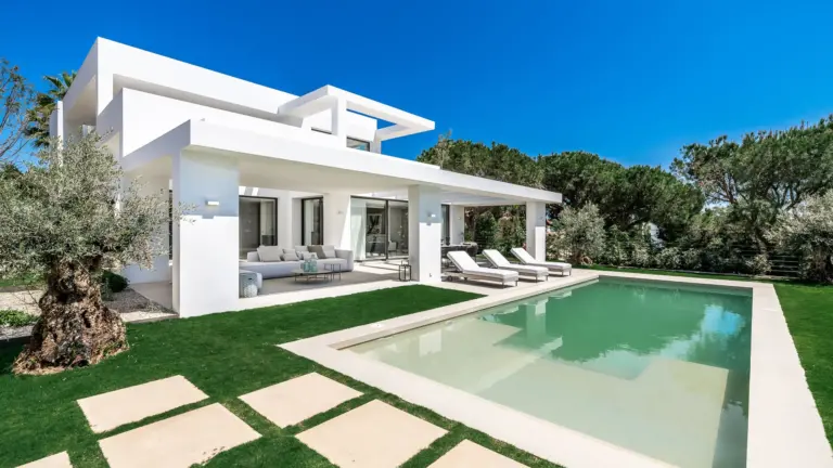 villa con piscina